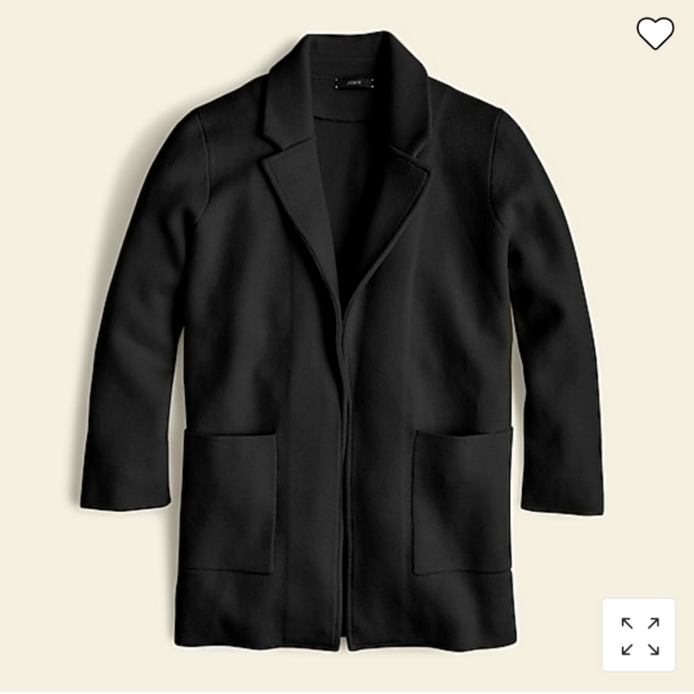 J Crew Sophie open front sweater blazer